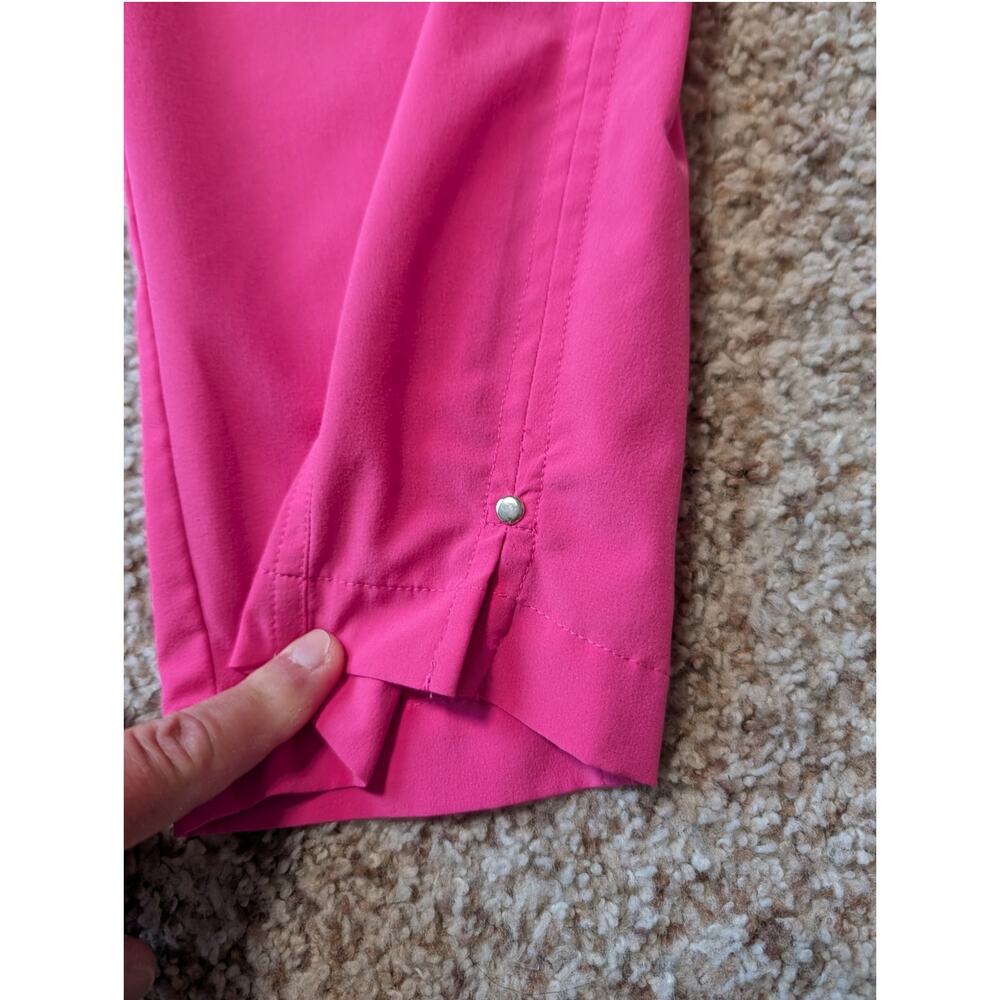 CHICOS cropped, lightweight PINK capri Pants,2/12, Stretchy performance, travel - Picture 8 of 12